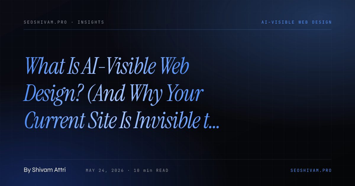 What Is AI-Visible Web Design? (And Why Your Current Site Is Invisible ...